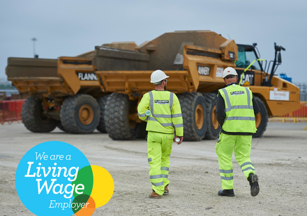 Flannery Plant Hire Has Been Accredited As a Living Wage Employer