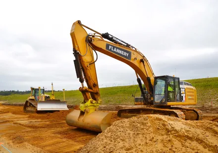 Earthworks on the Norwich Bypass: Northern Distributor Road (NDR)