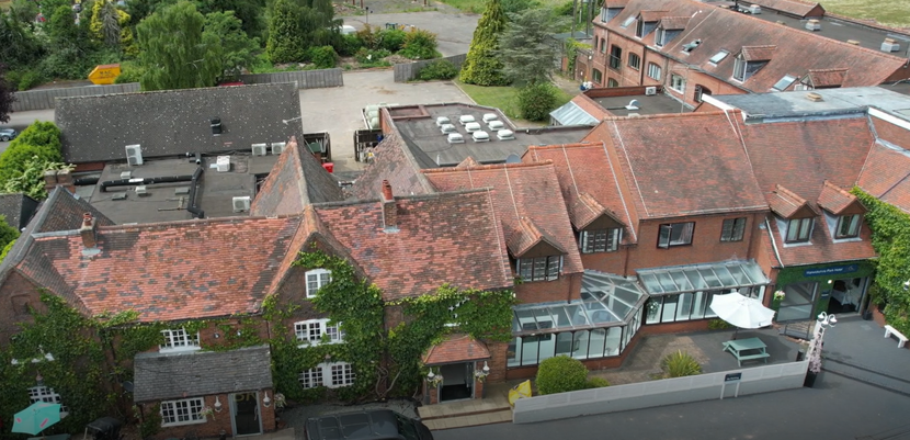 Flannery Hotel Drone View